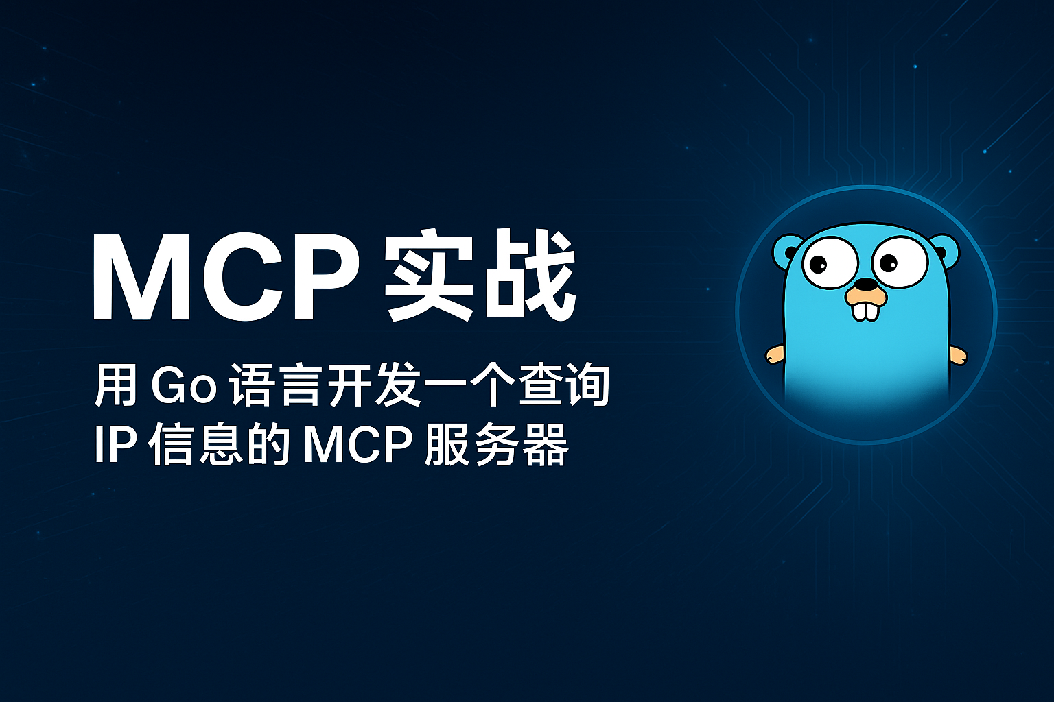 MCP 实战：用 Go 语言开发一个查询 IP 信息的 MCP 服务器